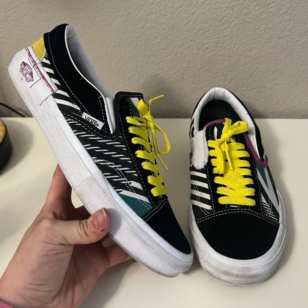 Vans | Old Skool Low Disarray Slip-on Juxtapoze Pack Suede Women's Sz 9.5